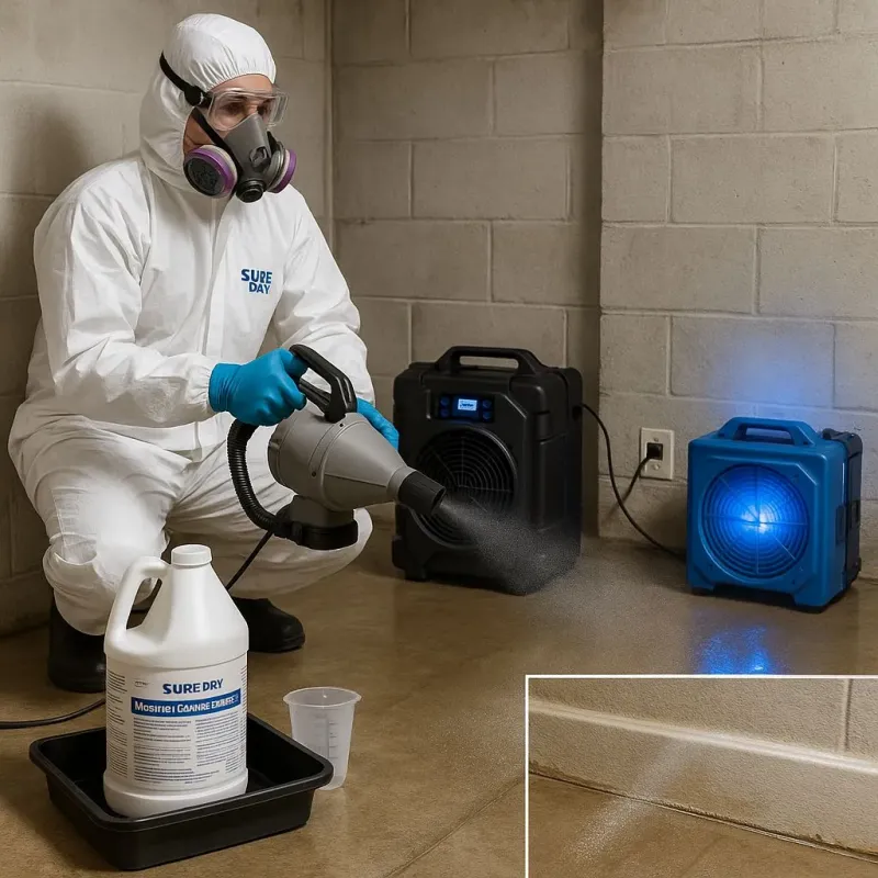 Sanitization and Odor Removal process in Munroe Falls, OH